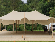Stretchzelt beige 10x15