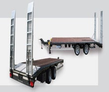 Tandem-Tieflader 11900 kg, Anhänger, Baumaschinenanhänger