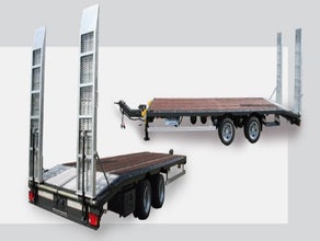 Tandem-Tieflader 11900 kg, Anhänger, Baumaschinenanhänger