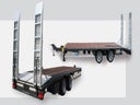 Tandem-Tieflader 11900 kg, Anhänger, Baumaschinenanhänger