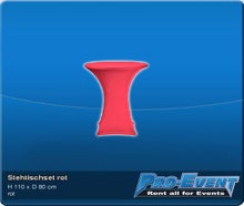Stehtischset rot