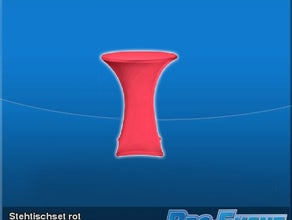 Stehtischset rot