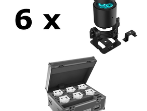 Akku LED Spots Set (6er Case) – Triton Blue B60 – Uplights / Ambientebeleuchtung