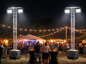 Flutlichtmast Eventgewicht SET mieten