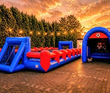 Kombi Angebot XXL Menschenkicker + Torwand mieten ( Human Table Soccer )