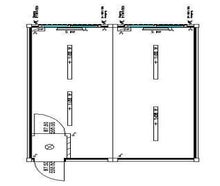 Bürocontainer Duoanlage 20 Fuss 6,00x5,00m Containex