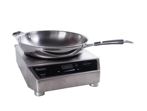 Induktionswok inkl. 1 Wokpfanne Ø 40 cm, 230V, 3,5KW