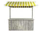Buffet-Marktstand gelb mieten – Bartheke, Mobile Bar, Ausschanktheke, Eventtheke - Galerie - Bild 2