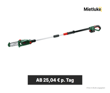 Akku-Hochentaster teleskopisch mieten - ab 25,04 € pro Tag