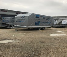 XL Autotransporter mit Plane, kippbar,mit Heckkrampe 2600 kg Zul. Ges. Gewicht