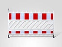 Schrankenzaun 2,00 x 1,00 m, Kunststoff, Absperrgitter
