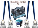 Konfettishooter  XL - 4er Set - Konfettikanone -Streamer