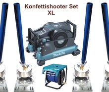 Konfettishooter XL - 4er Set - Konfettikanone -Streamer