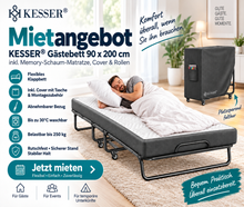 Gästebett 90 × 200 cm belastbar bis 250 kg