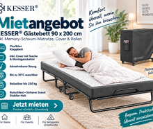 Gästebett 90 × 200 cm belastbar bis 250 kg
