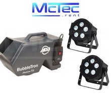 LED Lichtanlage Lichttechnik Licht Partybeleuchtung Scheinwerfer Seifenblasenmaschine