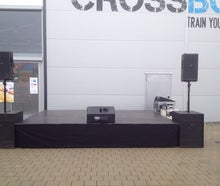 Bühne 4x3 m Nivtec-System 40 cm hoch (optional andere Höhen und mit Geländer und/oder Treppe)