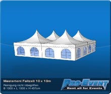 Mastertent Faltzelt 10 x 10m
