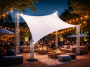 Sonnensegel SET 3,0 x 4,0 Meter mieten – Marktschirm, Großschirm, Terrassenschirm, Schattenspender