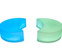 LED Sitzbank / Loungebank / Hocker halbrunder iMOON (leuchtend in allen Farben)