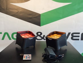 Akkulampe kabelloser Akku-Uplight – Buntlicht Outdoor, wetterfest, Fernbedienung, DMX, BeamZ BBP48