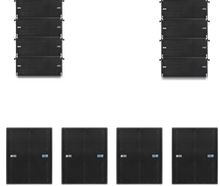 DVA Line Array Set FLY8T-4B mieten – PA-Lautsprecher, Musikbox, Beschallungsanlage, Tonanlage