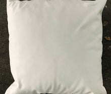 Kissen Kunstleder weiß klein