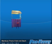 Bambus-Theke Klein mit Dach