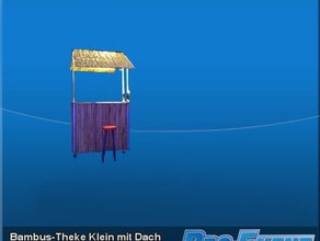 Bambus-Theke Klein mit Dach