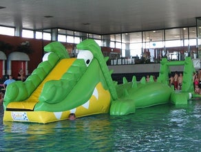 Schnappi, aufblasbare Wasser-Hüpfurg mit Spielelementen inkl. 19% MwSt.