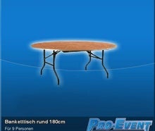 Banketttisch rund 180cm