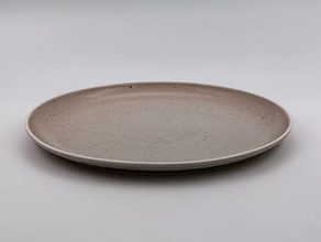 Teller flach Ossora, Ø 27cm beige