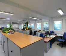 Bürocontainer 20 Fuss Trioanlage 6,00x7,50m Containex