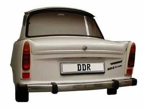 Berlin Trabbi Heck, Auto, Halbes Auto