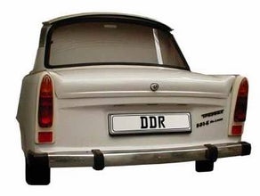 Berlin Trabbi Heck, Auto, Halbes Auto