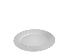 Teller oval Bianco 30 cm mieten