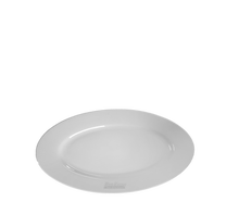 Teller oval Bianco 25 cm mieten