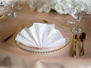 Platzteller mieten mit goldene Perlen, Verleih in 33647 Bielefeld, oder Platzteller mit Silber Perlen - Galerie - Bild 1