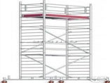 Rollgerüst Arbeitsbühne 0,75x1,8 Arbeitshöhe 7,3m