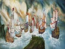 Segelschiff Kulisse, Segeln, Schiff