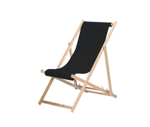 Liegestuhl schwarz - Strandstuhl, Loungemöbel