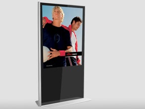 Digitale Info-Stele 55" Slim Line Schwarz, Internetterminal & Infoterminal