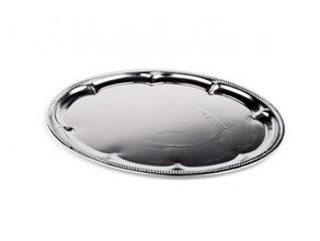 Partyplatte oval "Barock Dekor"
