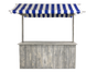 Buffet-Marktstand blau mieten – Bartheke, Mobile Bar, Ausschanktheke, Eventtheke - Galerie - Bild 2