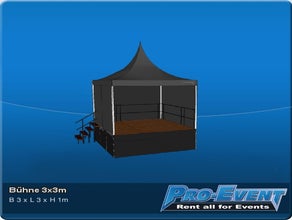 Bühne 3x3m