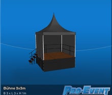 Bühne 3x3m