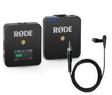 Rode Wireless GO Set mit Sennheiser ME 2 Ansteckmikrofon für Videokameras, Videopulte, Podcasts, etc.