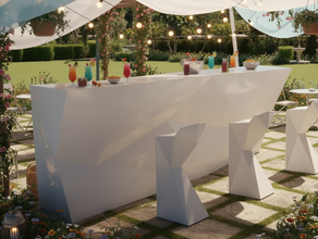 Vondom Faz Cocktail Bar mit LED-Beleuchtung, Indoor- und Oudoor Theke, Bar-Tresen, Counter mieten