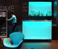 Leuchttheke, Cocktailbar, Bartresen, Infotheke, Counter, Tresen, Empfangstresen, Empfangstheke