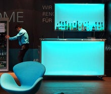 Leuchttheke, Cocktailbar, Bartresen, Infotheke, Counter, Tresen, Empfangstresen, Empfangstheke